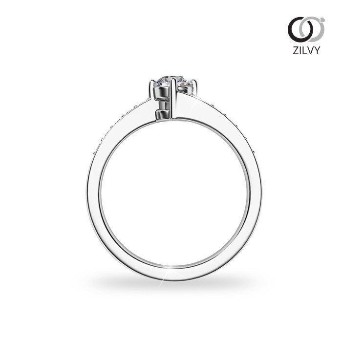 Zilvy - แหวนหญิงเพชรน้ำร้อย 0.30 กะรัต (GR1017)