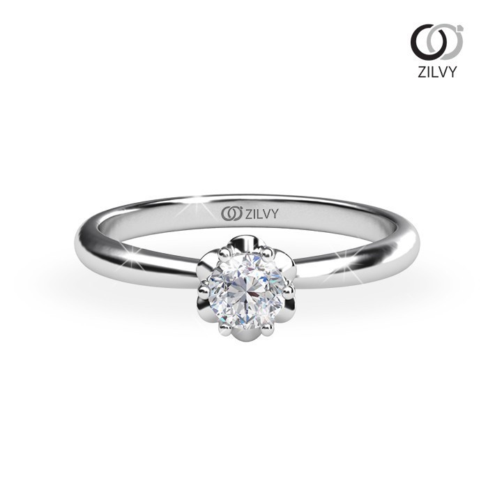 Zilvy - แหวนหญิงเพชรน้ำร้อย 0.20 กะรัต (GR900)