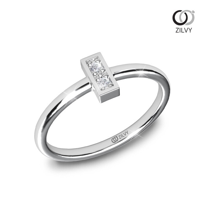 Zilvy - แหวนหญิงเพชรน้ำร้อย 0.02 กะรัต (GR1182)