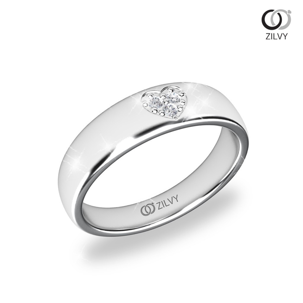 Zilvy - แหวนหญิงเพชรน้ำร้อย 0.03 กะรัต (GR822)