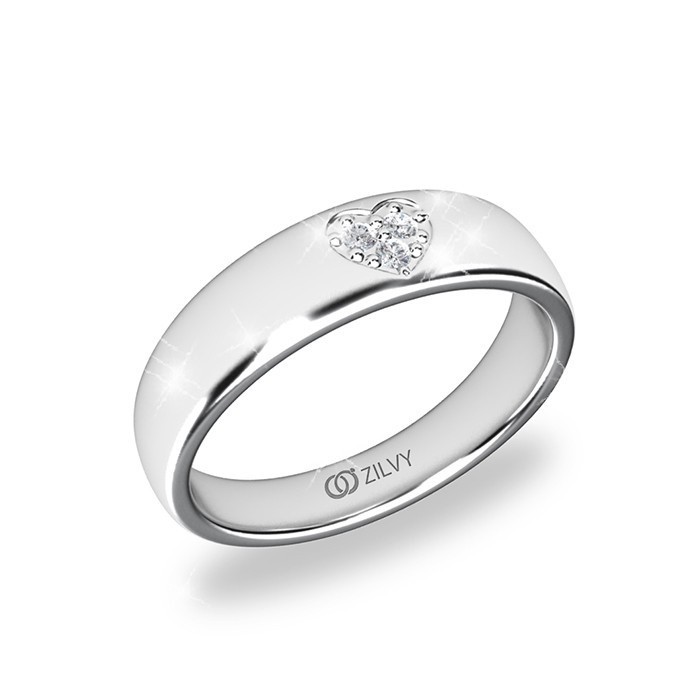 Zilvy - แหวนหญิงเพชรน้ำร้อย 0.03 กะรัต (GR822)
