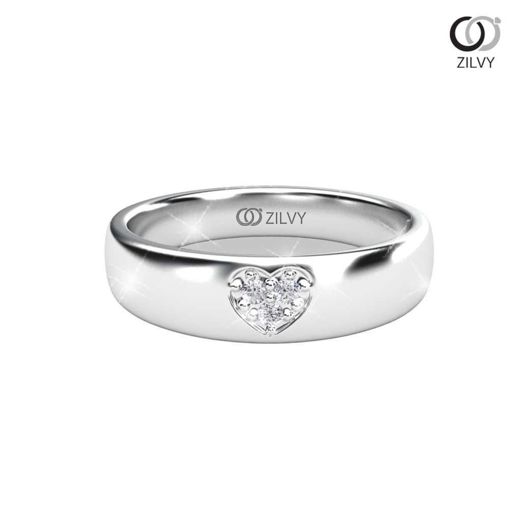 Zilvy - แหวนหญิงเพชรน้ำร้อย 0.03 กะรัต (GR822)