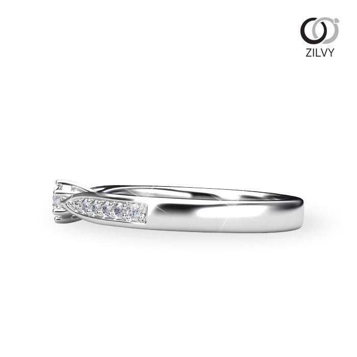Zilvy - แหวนหญิงเพชรน้ำร้อย 0.20 กะรัต (GR1027)