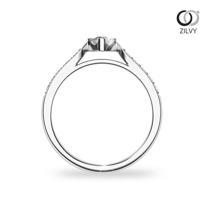 Zilvy - แหวนหญิงเพชรน้ำร้อย 0.30 กะรัต (GR1243)