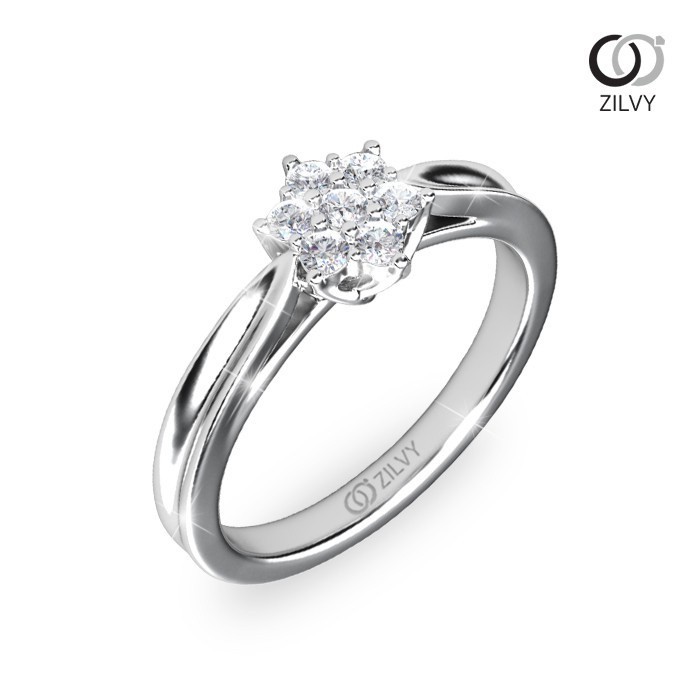 Zilvy - แหวนหญิงเพชรน้ำร้อย 0.14 กะรัต (GR942)