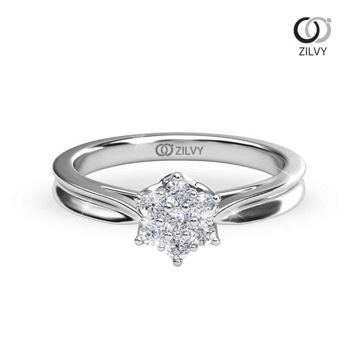 Zilvy - แหวนหญิงเพชรน้ำร้อย 0.14 กะรัต (GR942)