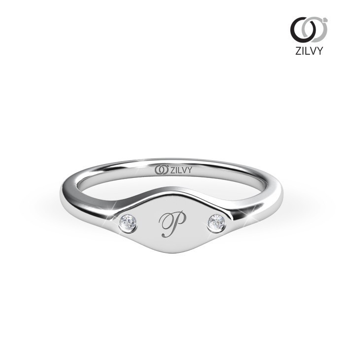 Zilvy - แหวนหญิงเพชรน้ำร้อย 0.02 กะรัต (GR1186)