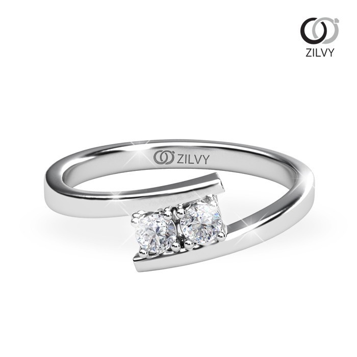 Zilvy - แหวนหญิงเพชรน้ำร้อย 0.10 กะรัต (GR1070)