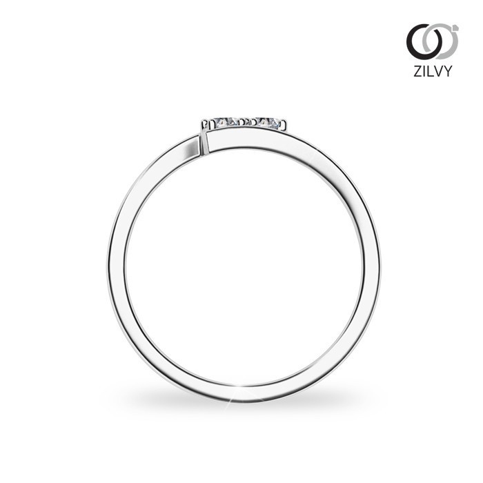 Zilvy - แหวนหญิงเพชรน้ำร้อย 0.10 กะรัต (GR1070)