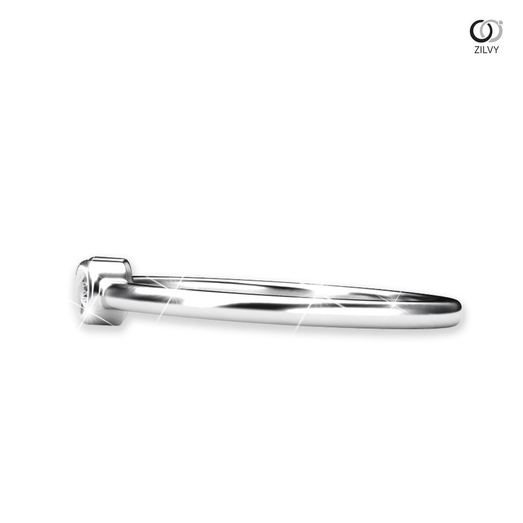 Zilvy Minimal Ring Nongbow - แหวนหญิงเพชรน้ำร้อย 0.06 กะรัต (GR806)