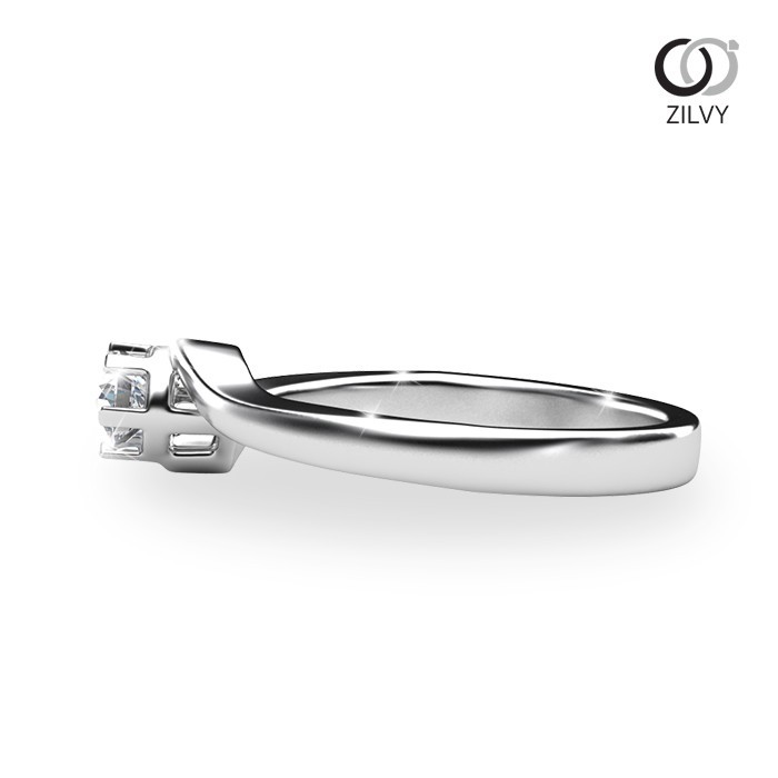 ZILVY แหวนเพชรน้ำร้อย 0.20 กะรัต