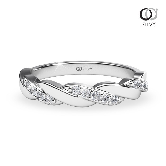 Zilvy Minimal Ring - แหวนหญิงเพชรน้ำร้อย 0.15 กะรัต (GR809)