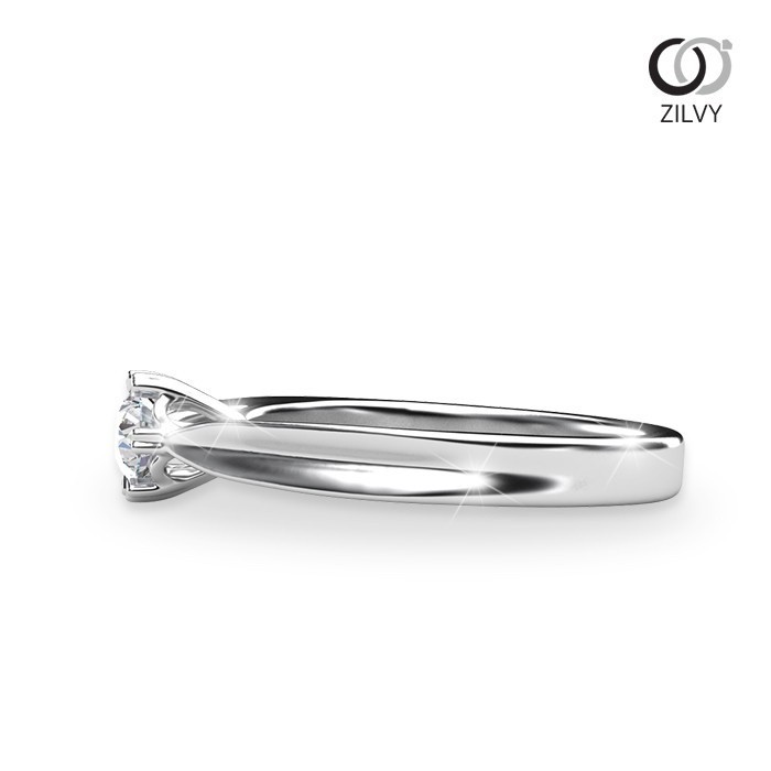 ZILVY แหวนเพชรชู 0.20 กะรัต น้ำร้อย (GR483)