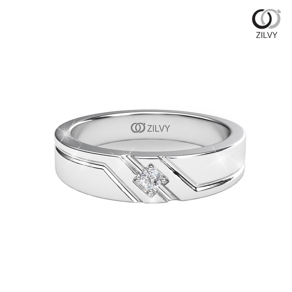 Zilvy - แหวนหญิงเพชรน้ำร้อย 0.05 กะรัต (GR867)