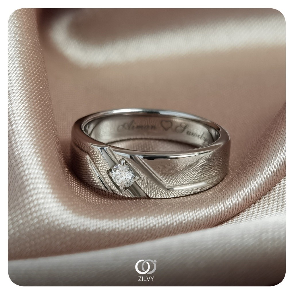 Zilvy - แหวนหญิงเพชรน้ำร้อย 0.05 กะรัต (GR867)