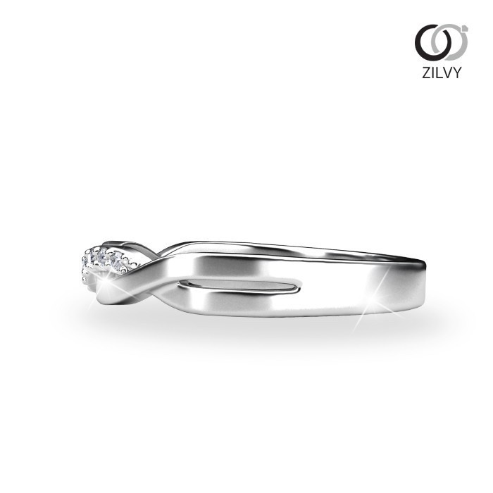 Zilvy - แหวนหญิงเพชรน้ำร้อย 0.09 กะรัต (GR1105)