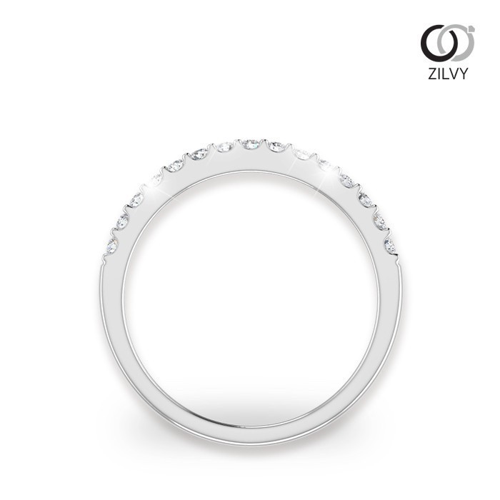 Zilvy - แหวนหญิงเพชรน้ำร้อย 0.60 กะรัต ตัวเรือน White Gold (GR459)