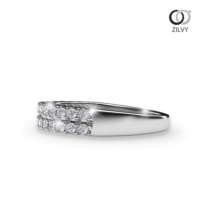 Zilvy - แหวนหญิงเพชรน้ำร้อย 0.60 กะรัต ตัวเรือน White Gold (GR459)