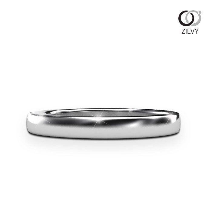 ZILVY แหวนเพชร 0.05 กะรัต น้ำร้อย ตัวเรือน White Gold  (GR637)