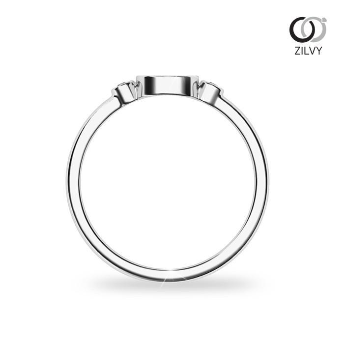 Zilvy - แหวนหญิงเพชรน้ำร้อย 0.02 กะรัต (GR1181)