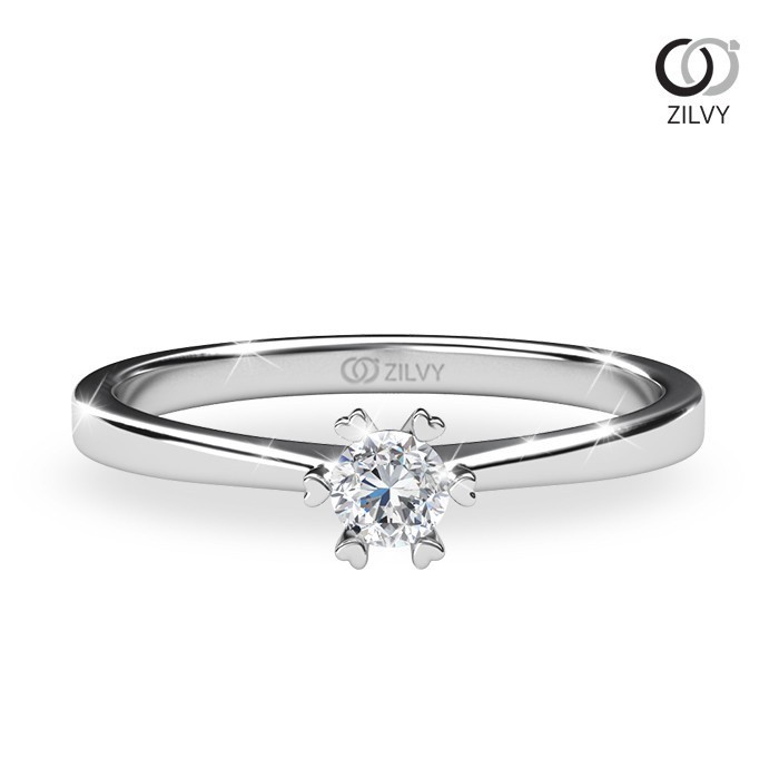 Zilvy - แหวนหญิงเพชรน้ำร้อย 0.10 กะรัต (GR286)