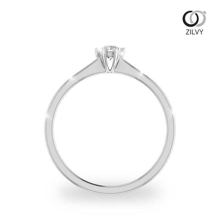 Zilvy - แหวนหญิงเพชรน้ำร้อย 0.10 กะรัต (GR286)