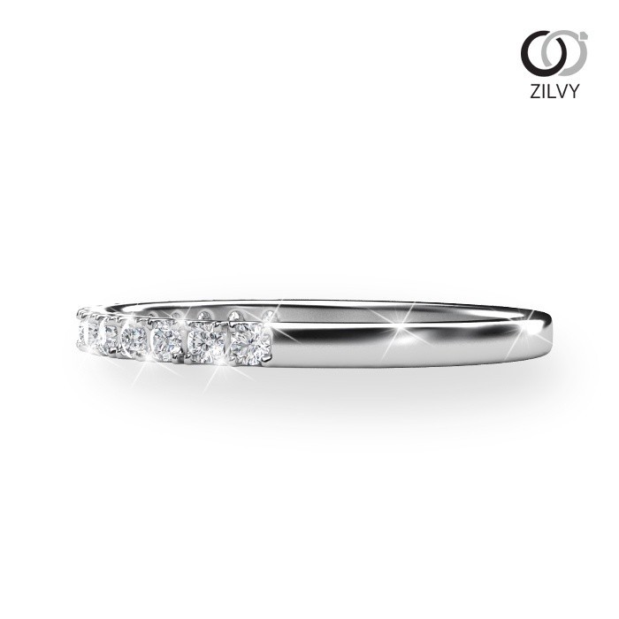 Zilvy Minimal Ring - แหวนหญิงเพชรน้ำร้อย 0.30 กะรัต (GR308)