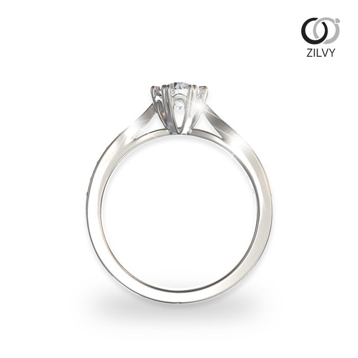 Zilvy - แหวนหญิงเพชรน้ำร้อย 0.40 กะรัต (GR492)