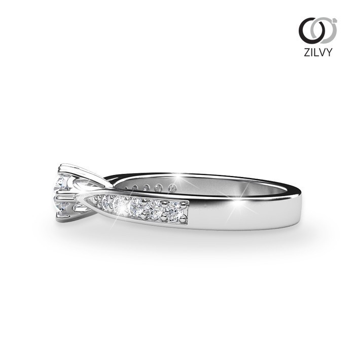 Zilvy - แหวนหญิงเพชรน้ำร้อย 0.40 กะรัต (GR492)