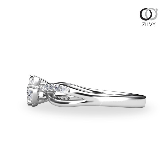 Zilvy - แหวนหญิงเพชรน้ำร้อย 0.30 กะรัต (GR1041)
