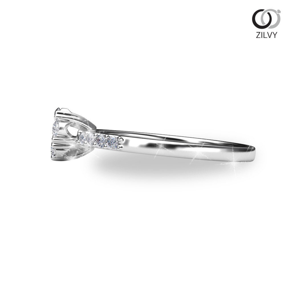 Zilvy - แหวนหญิงเพชรน้ำร้อย 0.14 กะรัต (GR954)