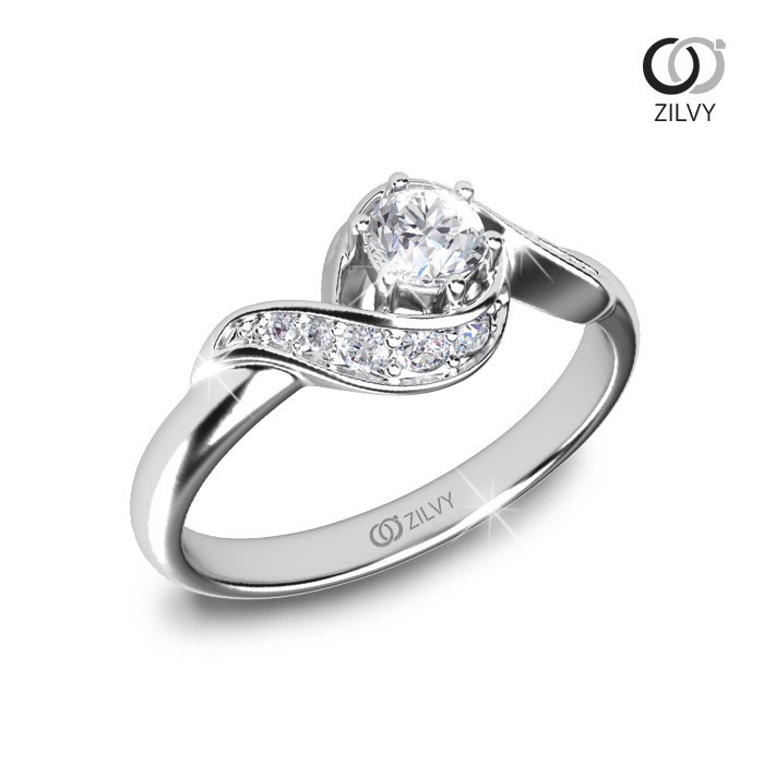 Zilvy - แหวนหญิงเพชรน้ำร้อย 0.36 กะรัต (GR899)