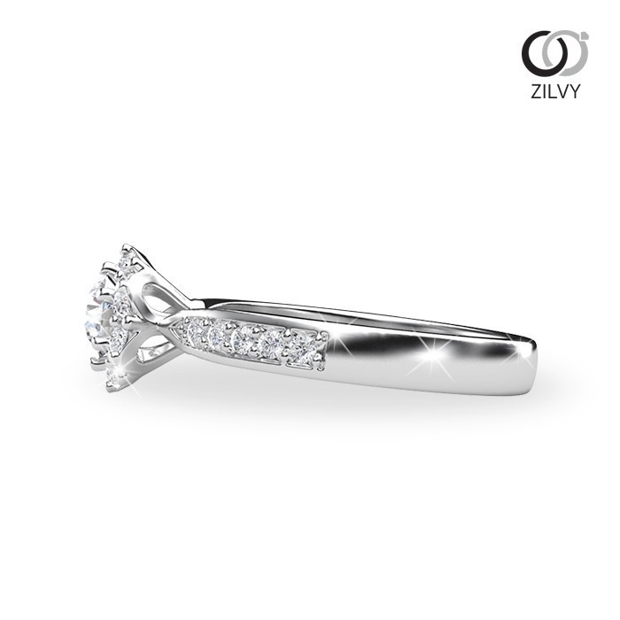 Zilvy - แหวนหญิงเพชรน้ำร้อย 0.52 กะรัต (GR648)