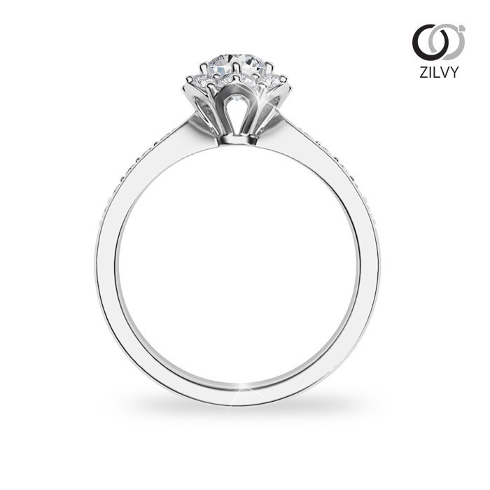Zilvy - แหวนหญิงเพชรน้ำร้อย 0.52 กะรัต (GR648)
