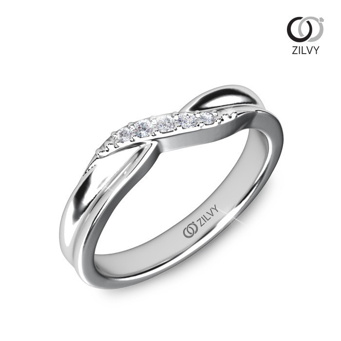 Zilvy - แหวนหญิงเพชรน้ำร้อย 0.05 กะรัต (GR1080)