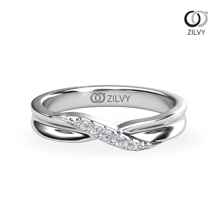 Zilvy - แหวนหญิงเพชรน้ำร้อย 0.05 กะรัต (GR1080)