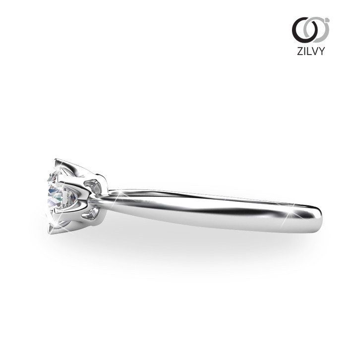 ZILVY แหวนเพชรชู 0.20 กะรัต น้ำร้อย (GR557)