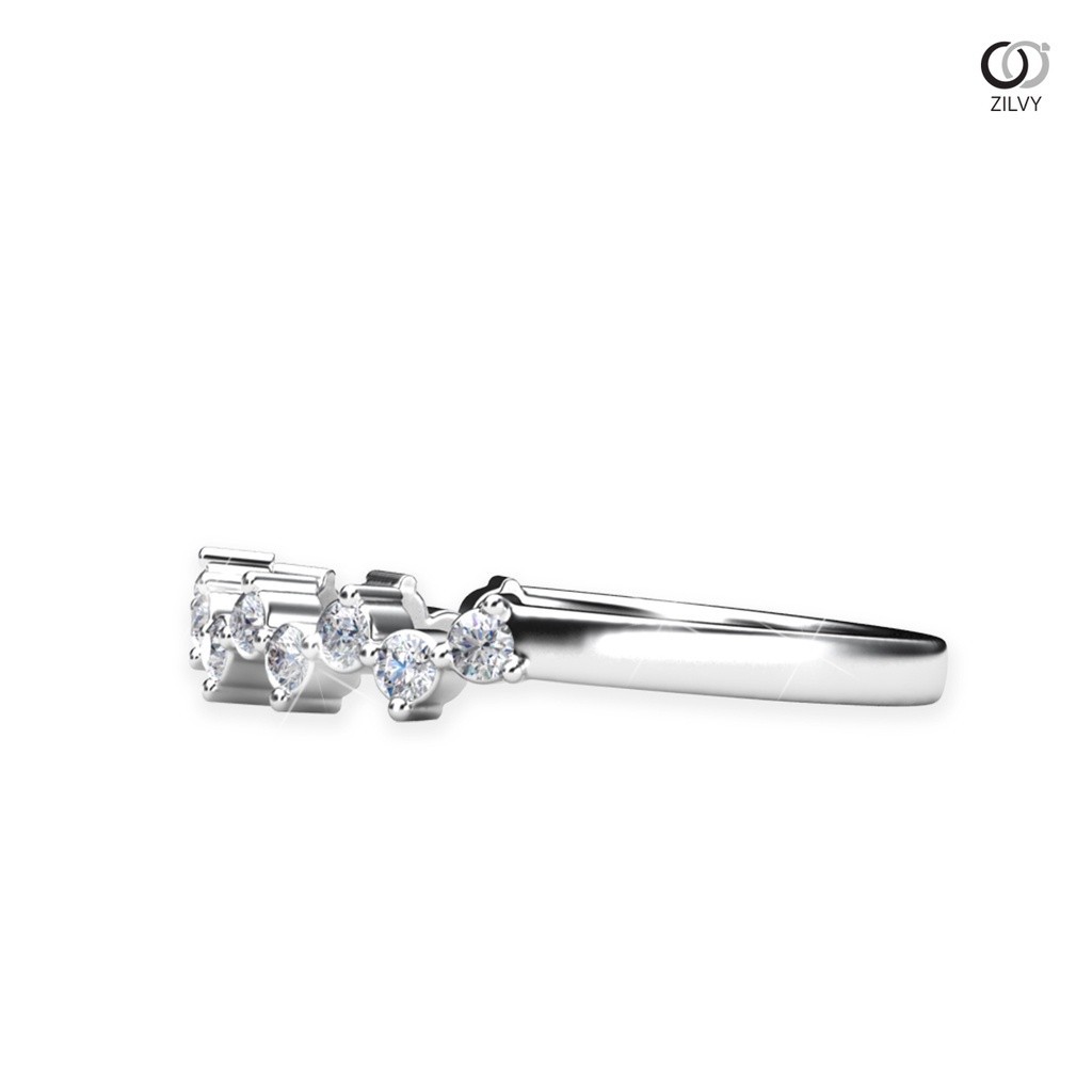 Zilvy - แหวนหญิงเพชรน้ำร้อย 0.15 กะรัต (GR757)