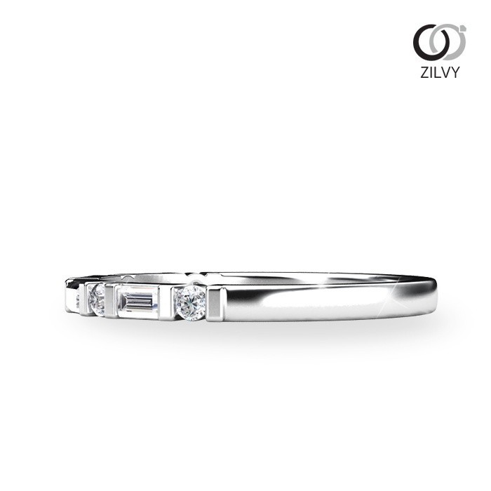 Zilvy Minimal Ring Methika - แหวนหญิงเพชรน้ำร้อย 0.20 กะรัต (GR801)