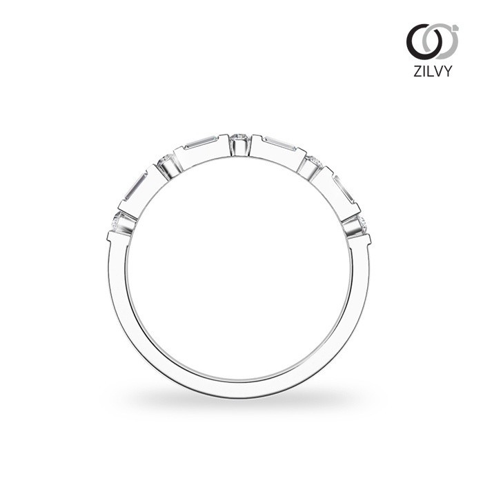 Zilvy Minimal Ring Methika - แหวนหญิงเพชรน้ำร้อย 0.20 กะรัต (GR801)