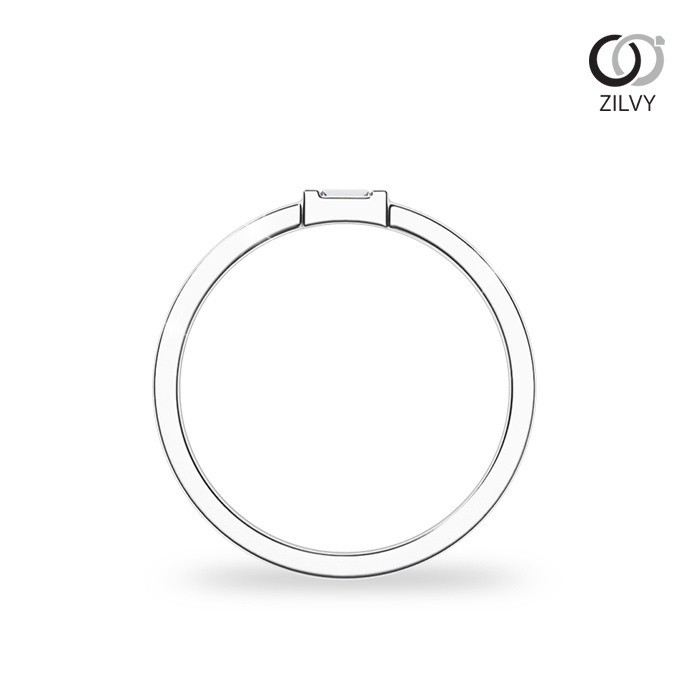Zilvy Minimal Ring Luksamee - แหวนหญิงเพชรน้ำร้อย 0.05 กะรัต (GR795)