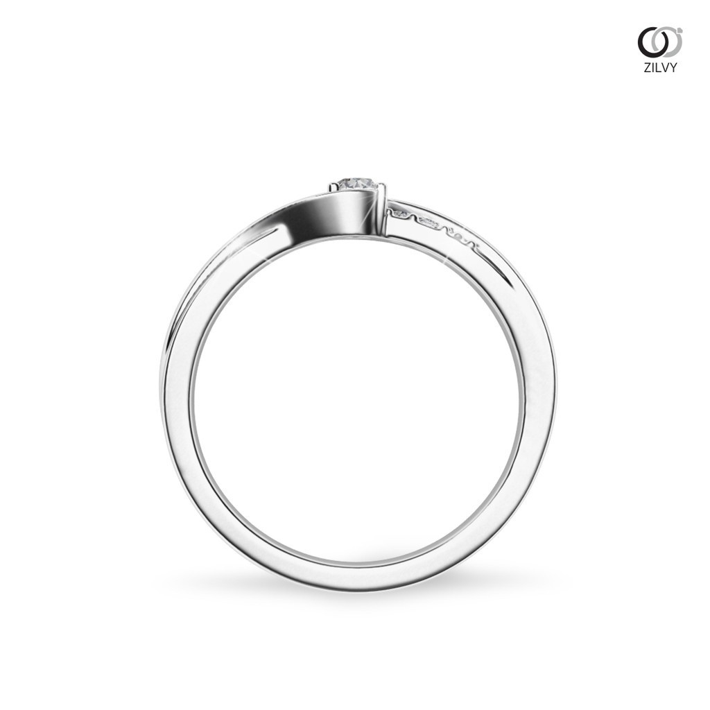 Zilvy - แหวนหญิงเพชรน้ำร้อย 0.11 กะรัต (GR985)