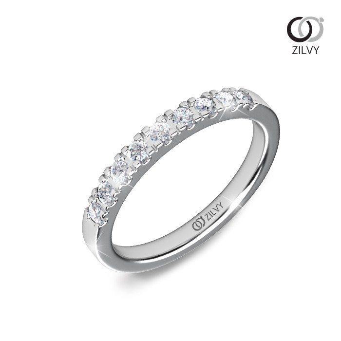 Zilvy - แหวนหญิงเพชรน้ำร้อย 0.50 กะรัต (GR327)