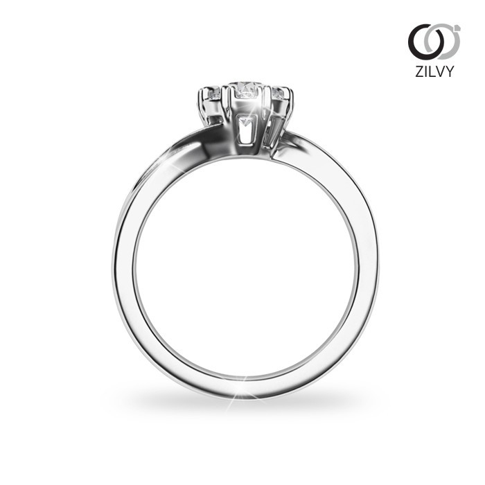 Zilvy - แหวนหญิงเพชรน้ำร้อย 0.52 กะรัต (GR1036)