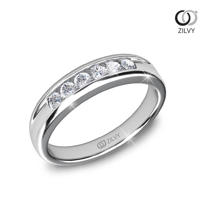 Zilvy - แหวนหญิงเพชรน้ำร้อย 0.18 กะรัต (GR923)