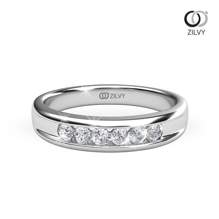 Zilvy - แหวนหญิงเพชรน้ำร้อย 0.18 กะรัต (GR923)