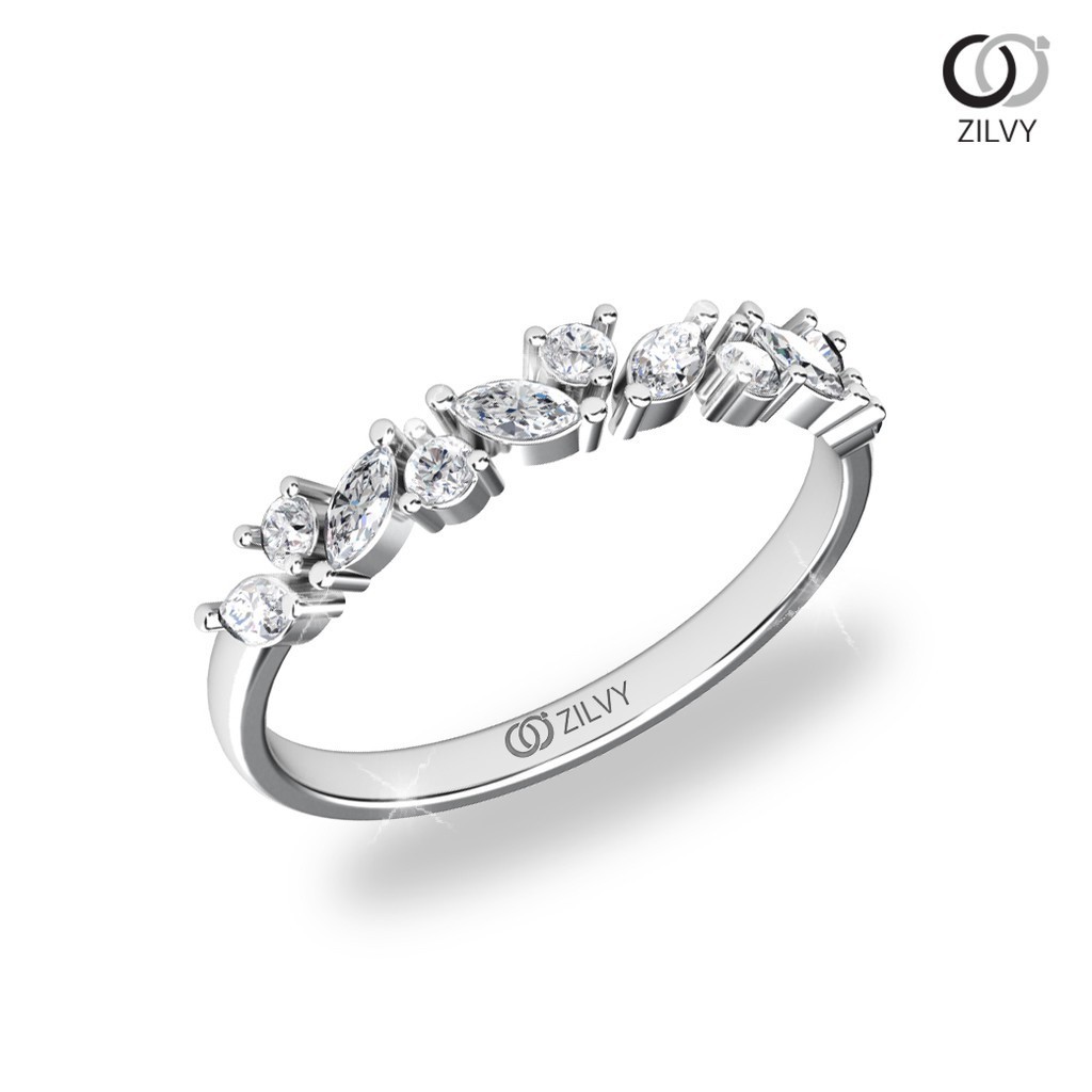Zilvy - แหวนหญิงเพชรน้ำร้อย 0.22 กะรัต (GR846)