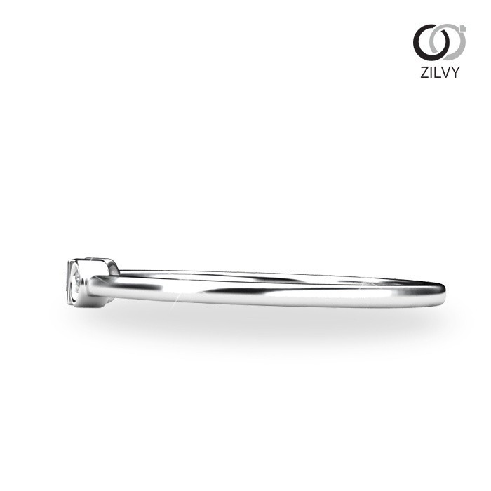 Zilvy Minimal Ring Malika - แหวนหญิงเพชรน้ำร้อย 0.09 กะรัต (GR803)