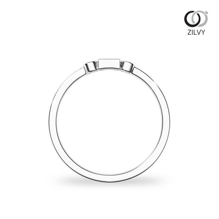 Zilvy Minimal Ring Malika - แหวนหญิงเพชรน้ำร้อย 0.09 กะรัต (GR803)