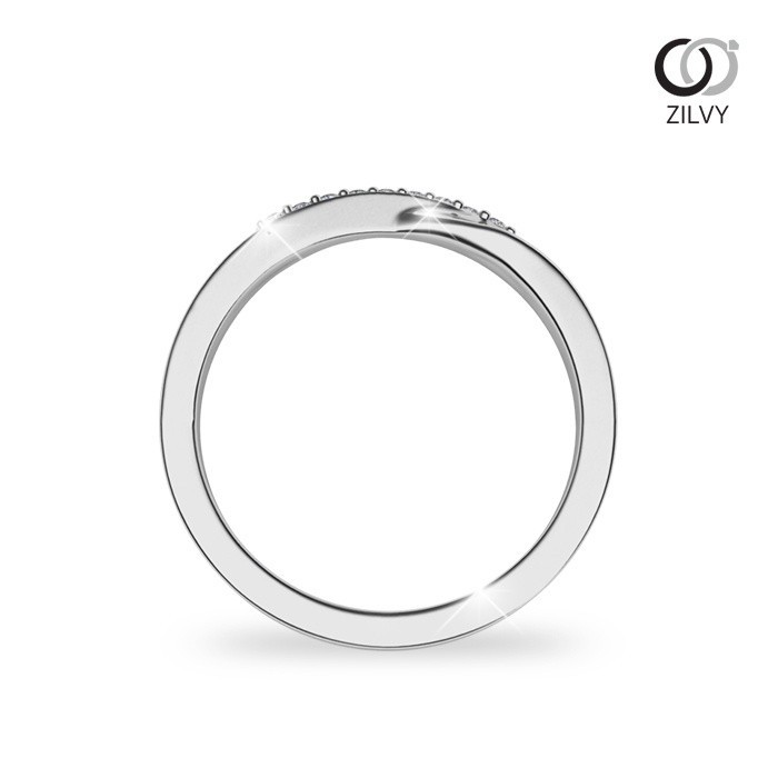 Zilvy Minimal Ring - แหวนหญิงเพชรน้ำร้อย 0.09 กะรัต (GR672)